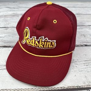 Washington‎ Redskins Vintage NFL Football Snapback Maroon Cap Rope Hat